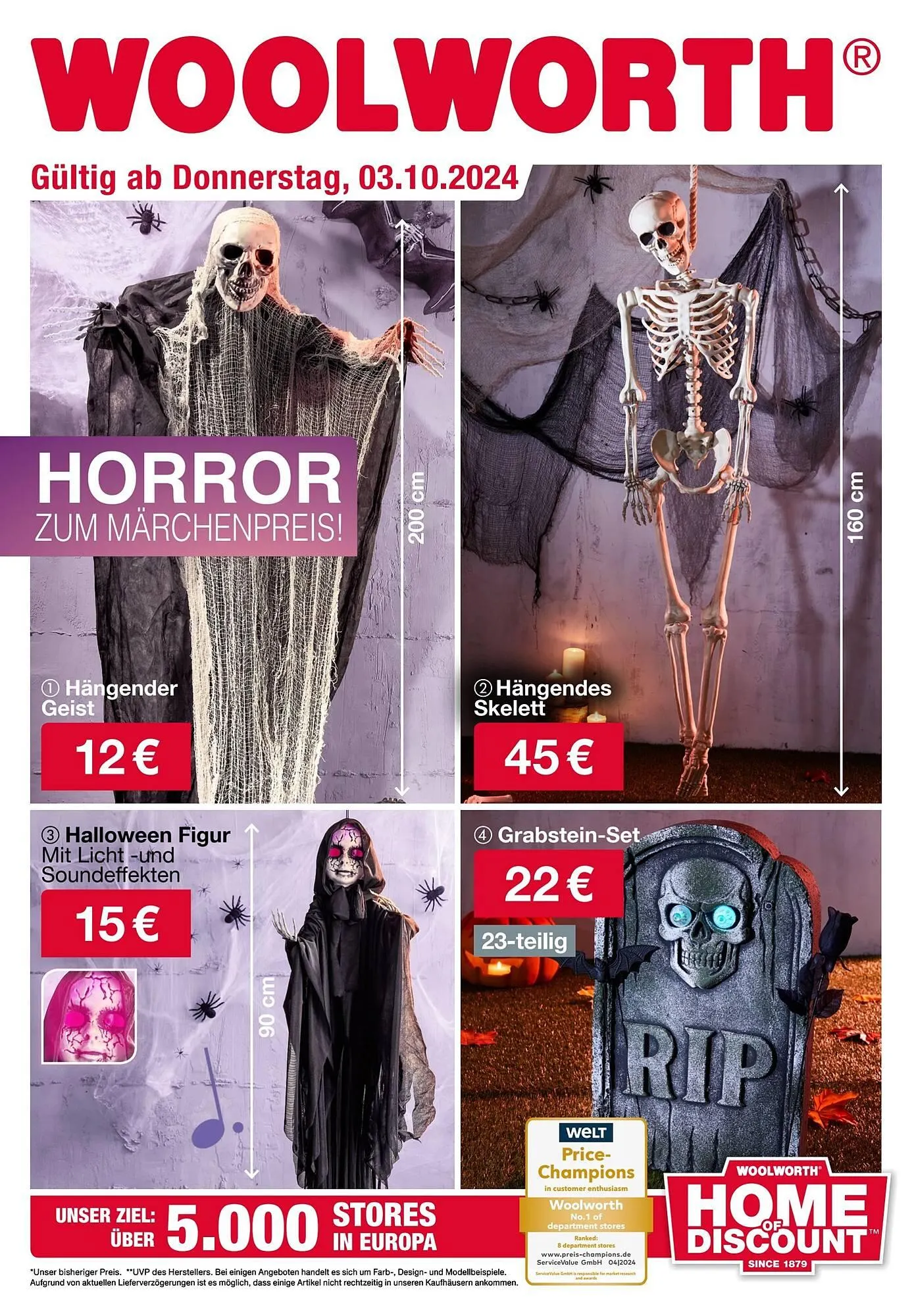 Woolworth Flugblatt von 3. Oktober bis 11. Oktober 2024 - Flugblätt seite  1