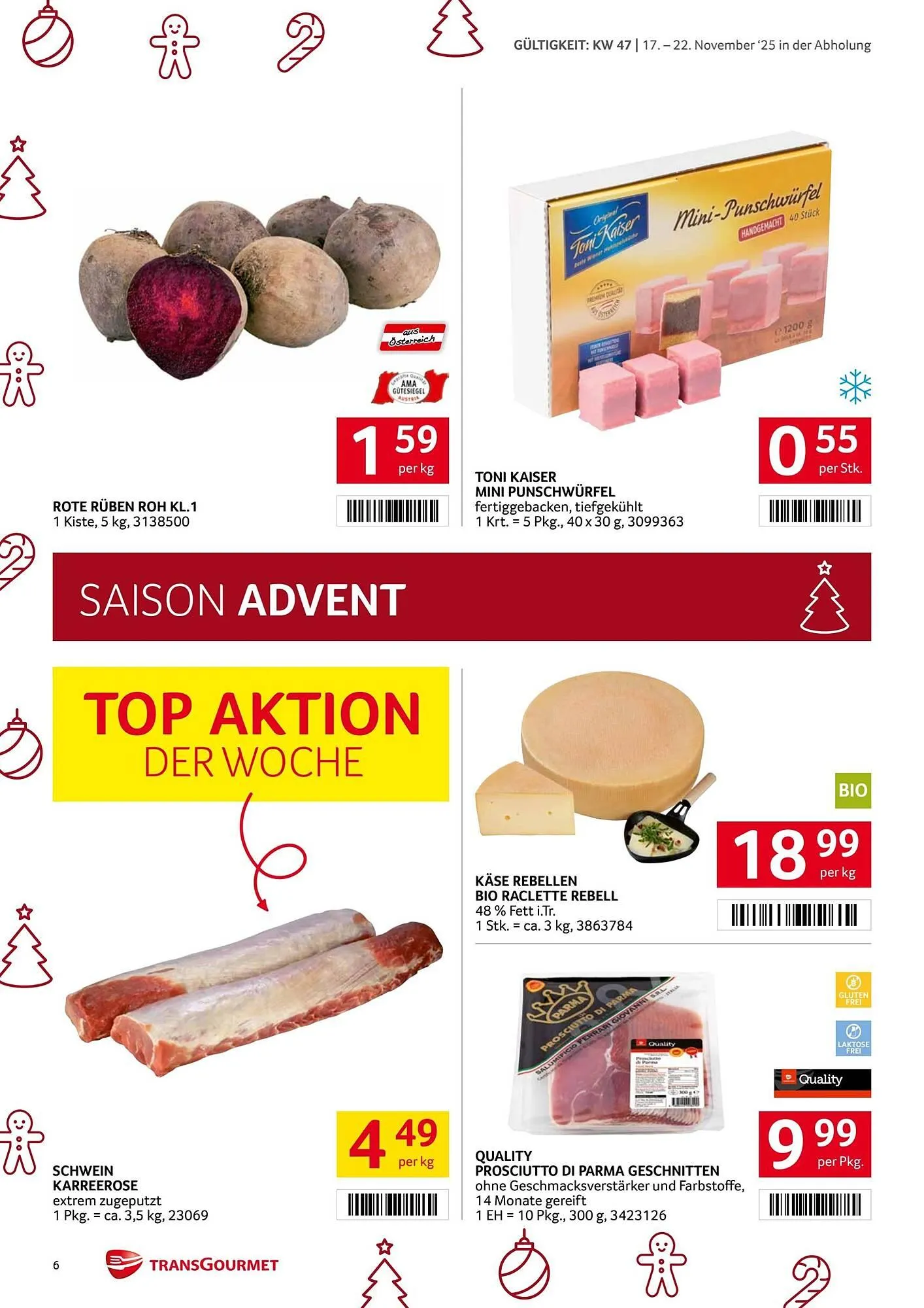 Transgourmet Flugblatt von 17. November bis 23. November 2025 - Flugblätt seite  6