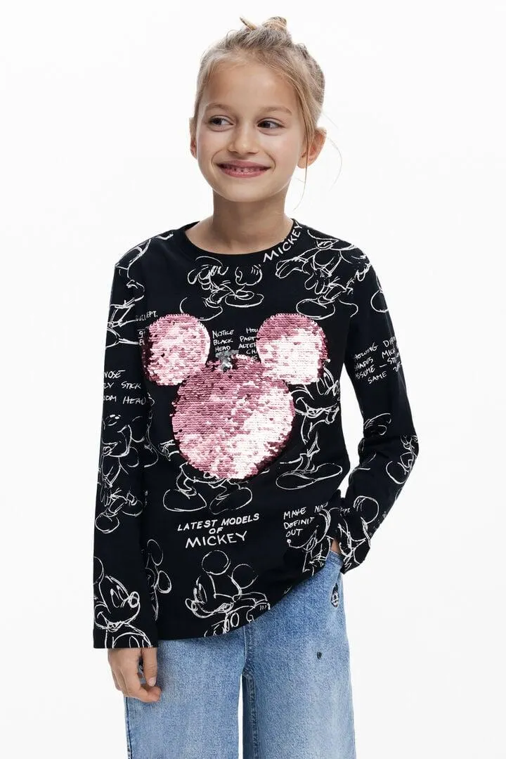 Mickey™ T-Shirt mit Pailletten
