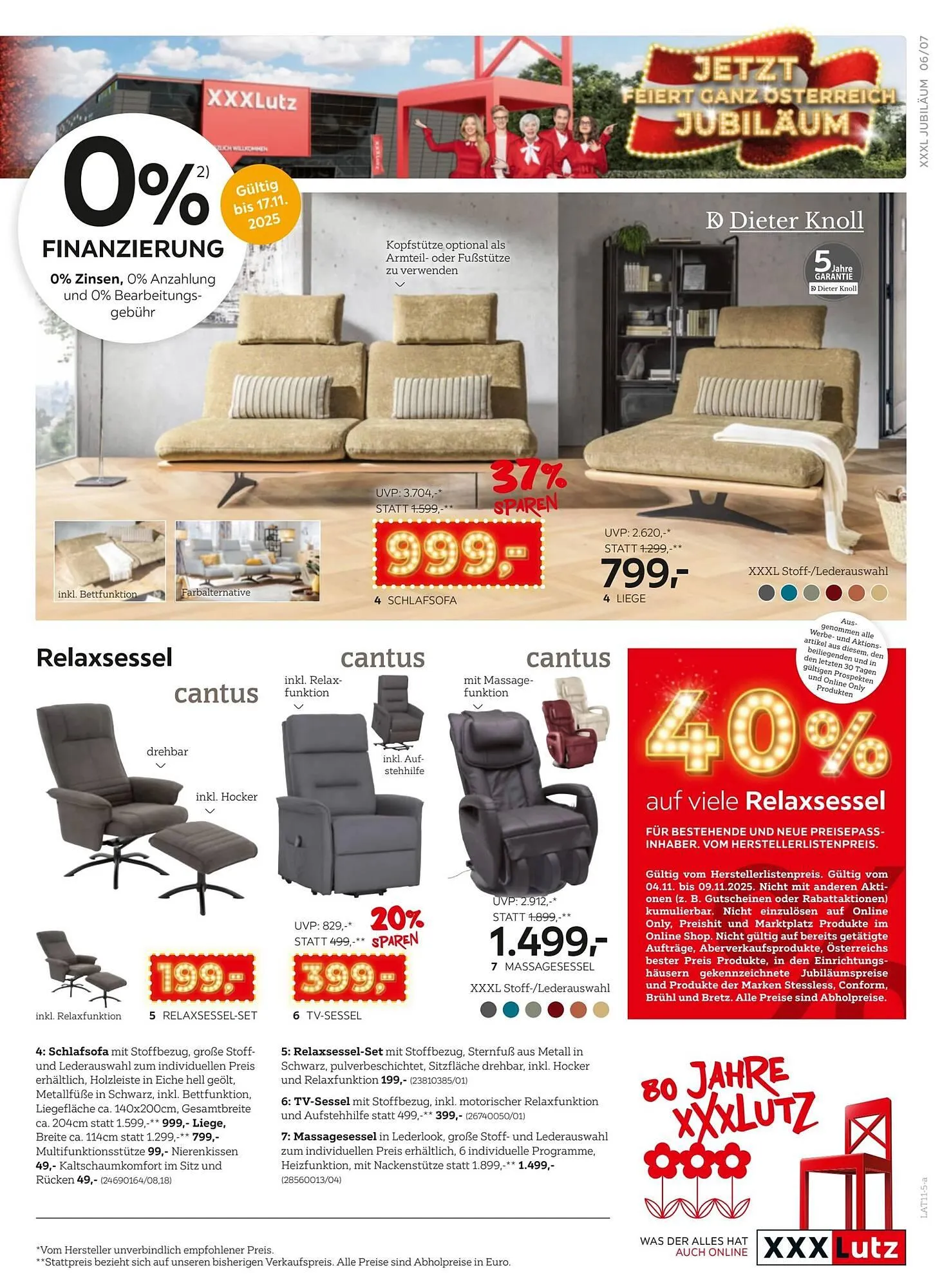 XXXLutz Prospekt von 4. November bis 11. November 2025 - Flugblätt seite 7