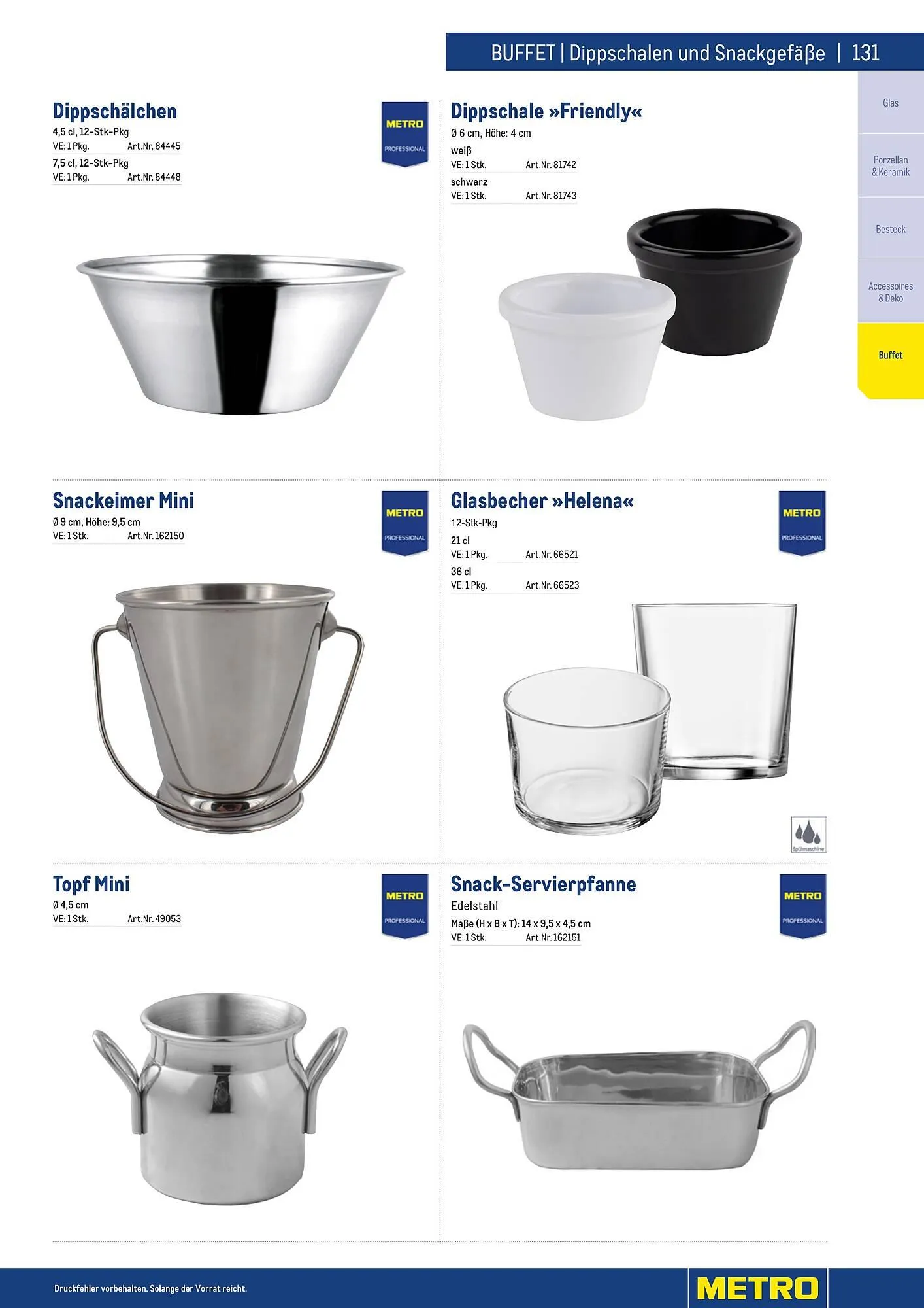 Metro Flugblatt von 25. März bis 31. Dezember 2026 - Flugblätt seite  131