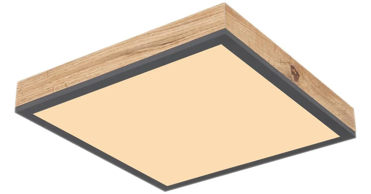 Quadratische LED-Deckenleuchte im dezenten Look