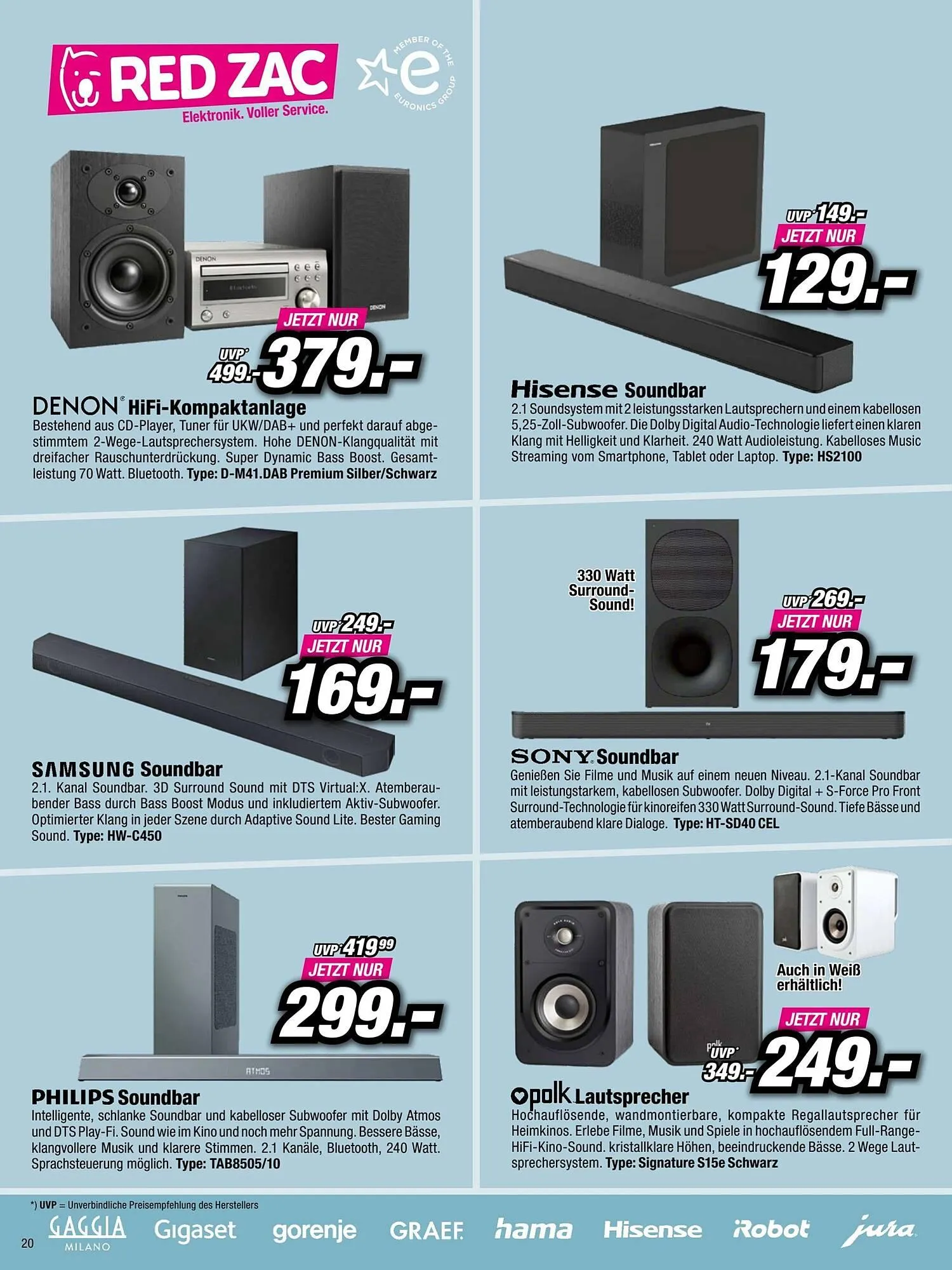 Red Zac Flugblatt von 29. Dezember bis 16. Jänner 2025 - Flugblätt seite 20