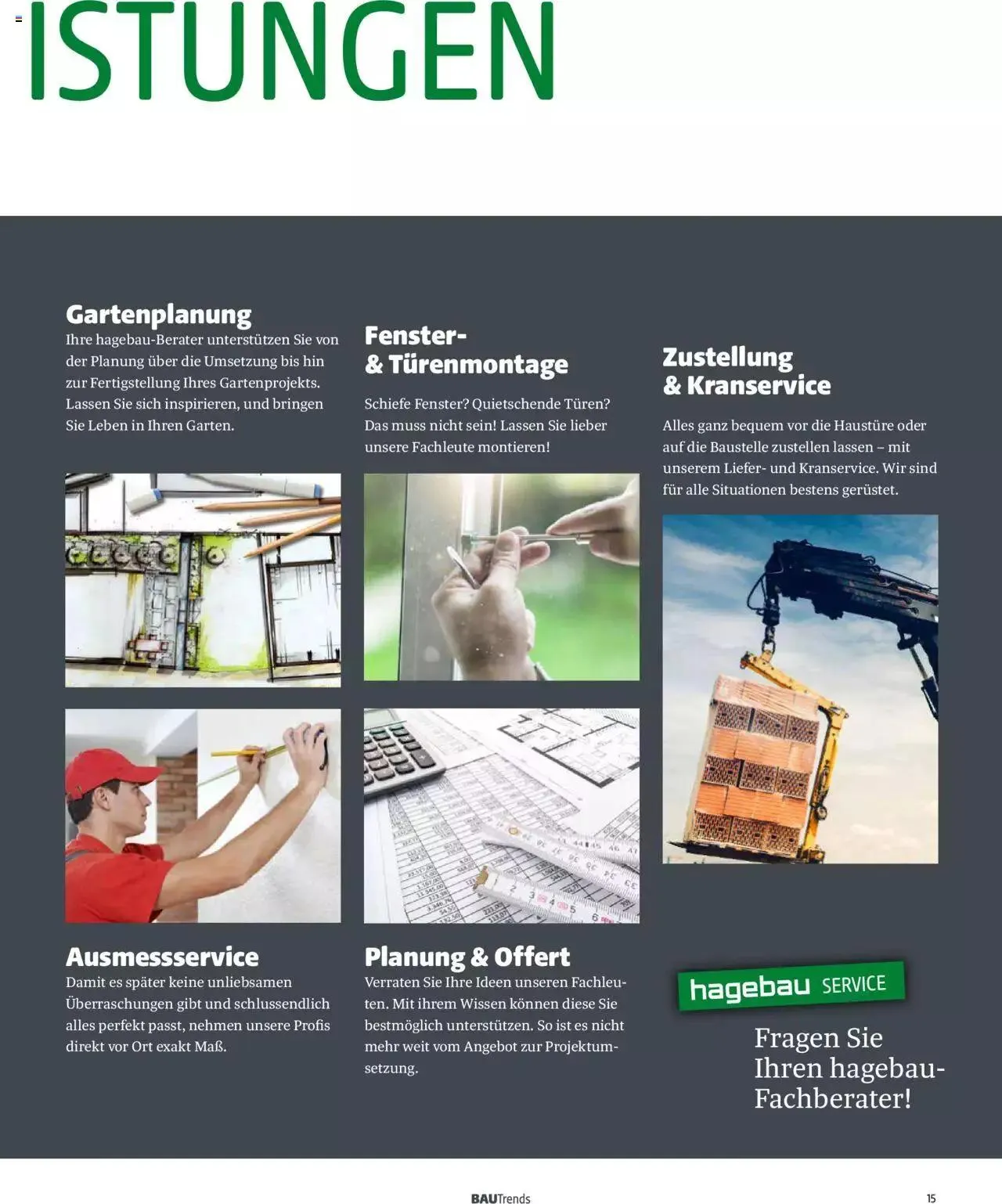 Hagebau Bautrends von 4. April bis 31. Dezember 2023 - Flugblätt seite 15