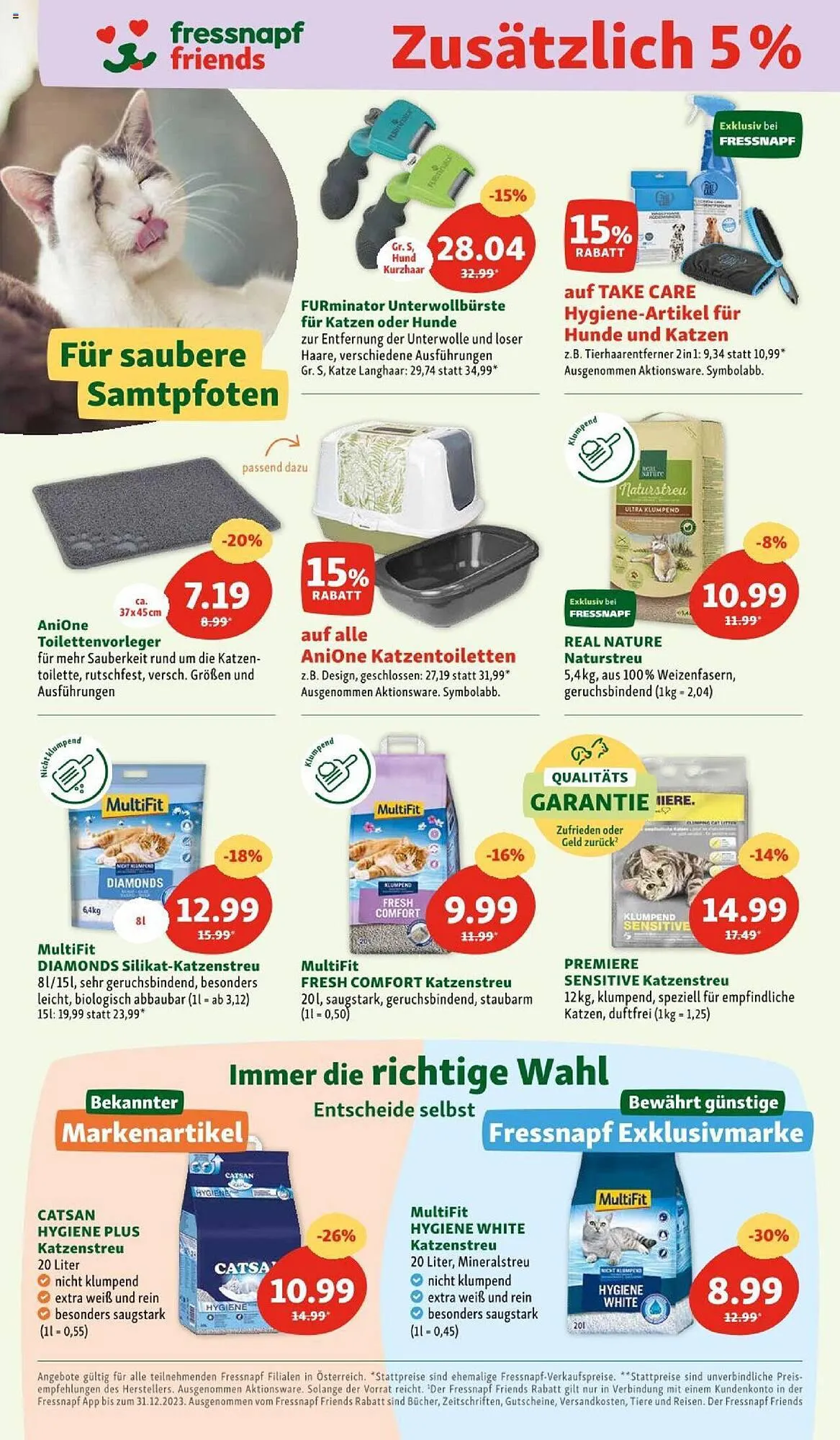 Fressnapf Flugblatt von 5. September bis 9. September 2023 - Flugblätt seite 6