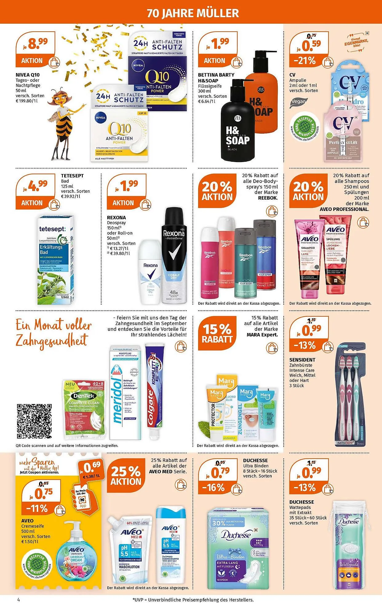 Müller Flugblatt von 18. September bis 23. September 2023 - Flugblätt seite 4