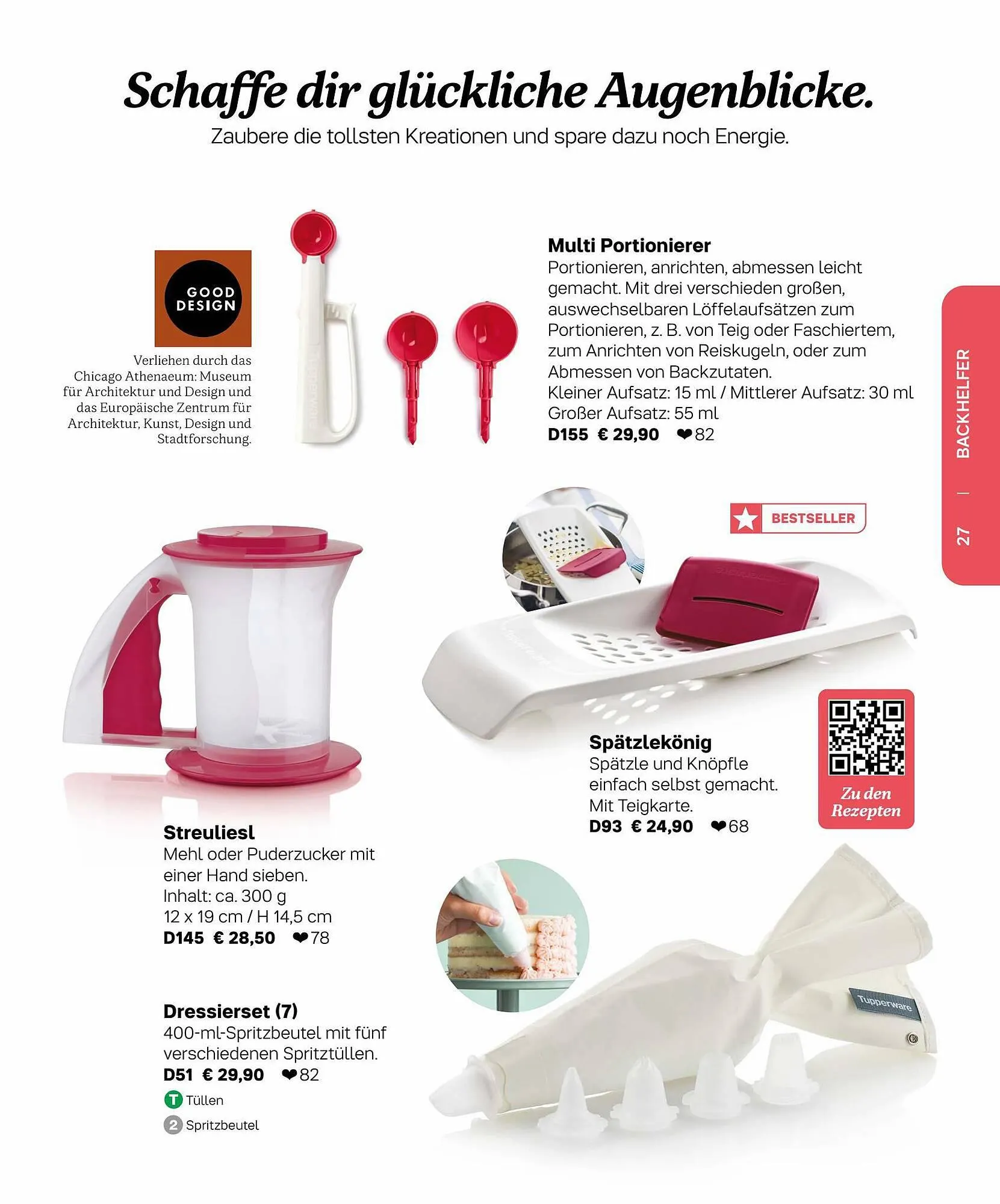 Tupperware Flugblatt von 6. März bis 31. August 2023 - Flugblätt seite 27