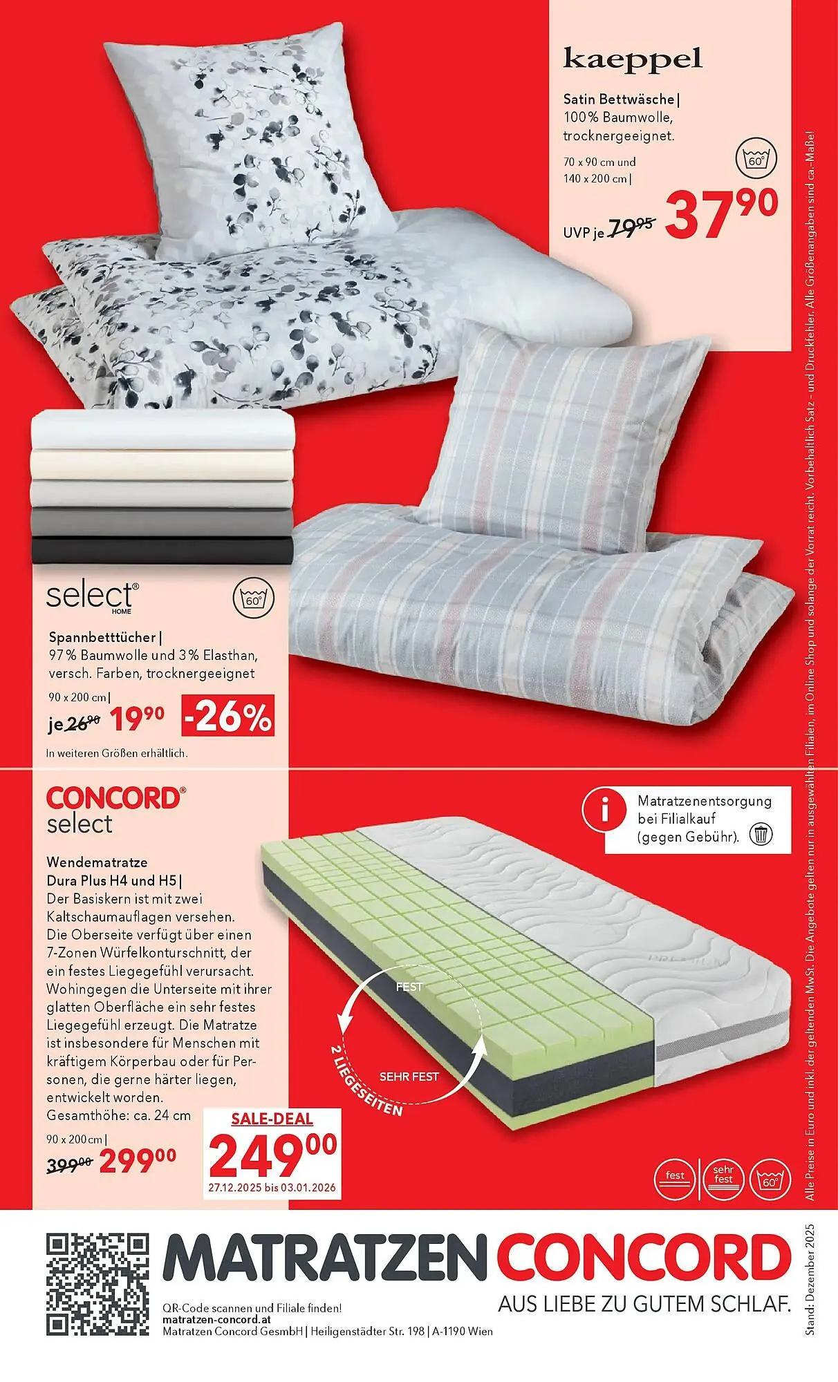 Matratzen Concord Prospekt von 27. Dezember bis 27. Jänner 2026 - Flugblätt seite  8