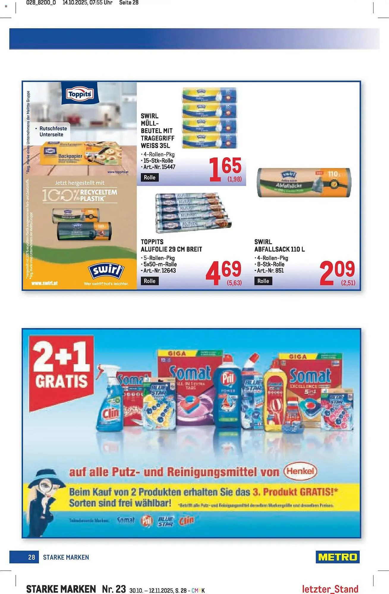 Metro Flugblatt von 30. Oktober bis 12. November 2025 - Flugblätt seite  28