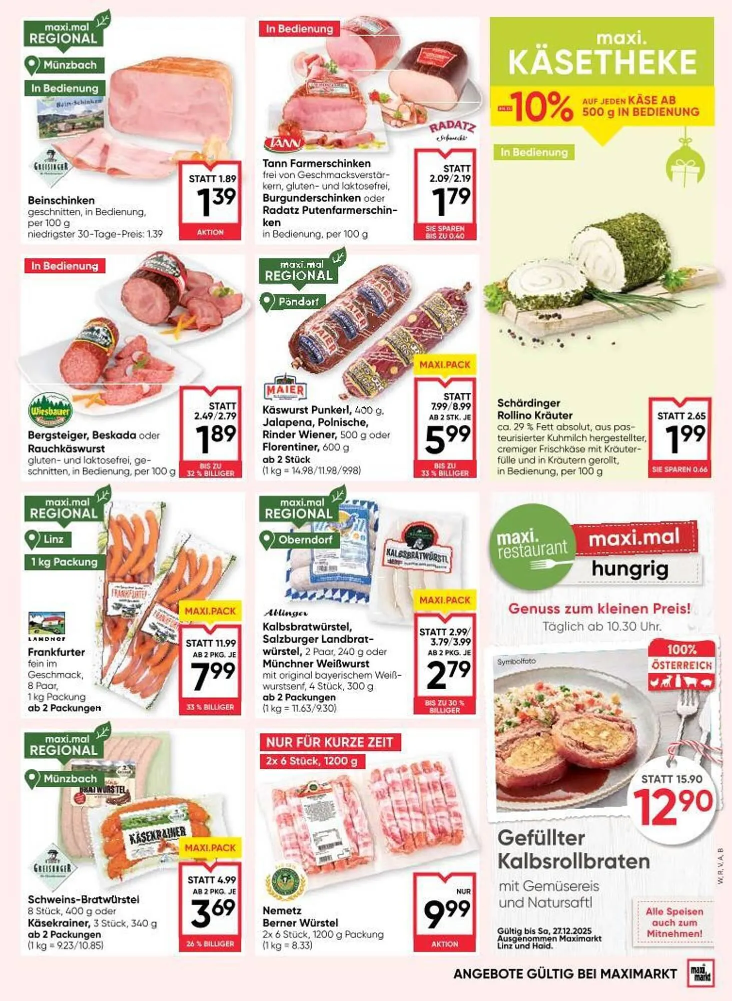 Maximarkt Flugblatt von 23. Dezember bis 31. Dezember 2025 - Flugblätt seite  11