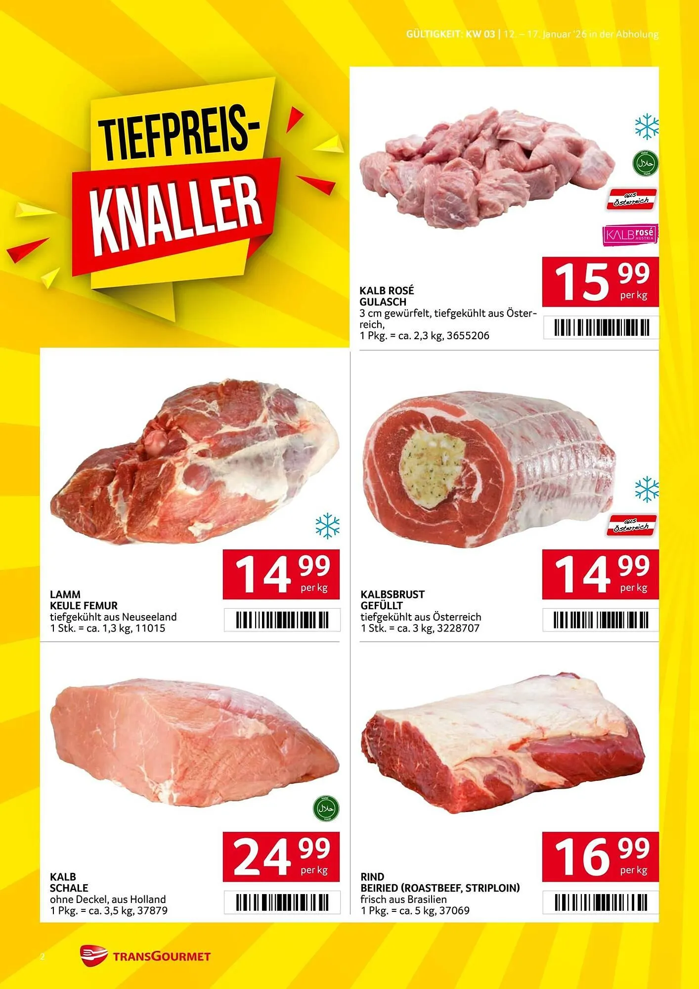 Transgourmet Flugblatt von 12. Jänner bis 17. Jänner 2026 - Flugblätt seite  2