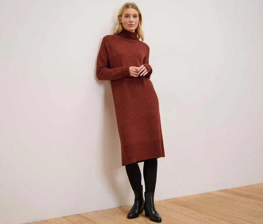 Strickkleid mit Wollanteil