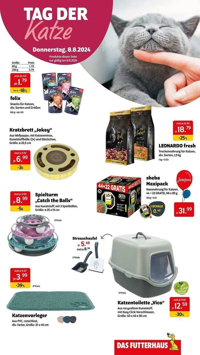 Das Futterhaus flugblatt von 26. Juli bis 9. August 2024 - Flugblätt seite  7