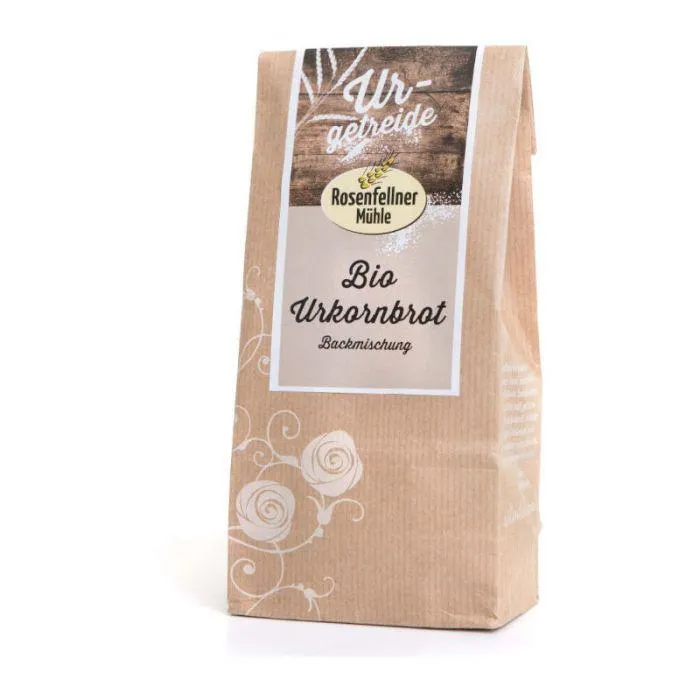 Rosenfellner Mühle Urkornbrot Backmischung mit reinem Dinkelvollkornmehl 500g