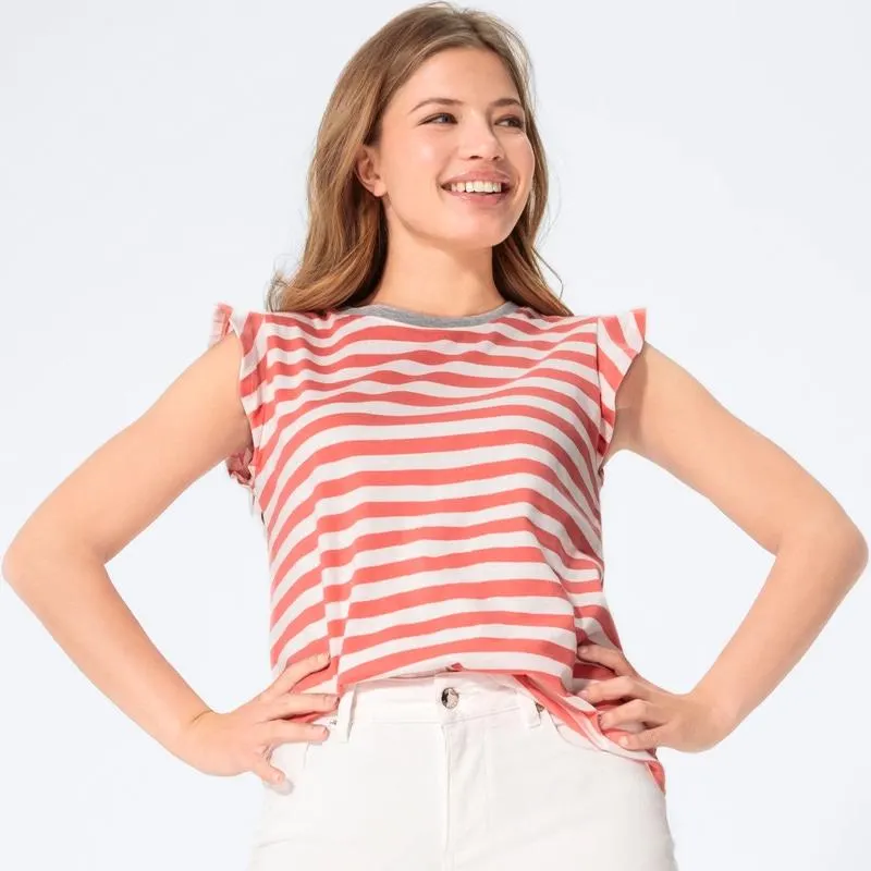 Damen-T-Shirt mit Flügelärmeln