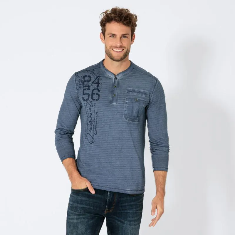 Herren-Shirt in Oil-Washed-Optik