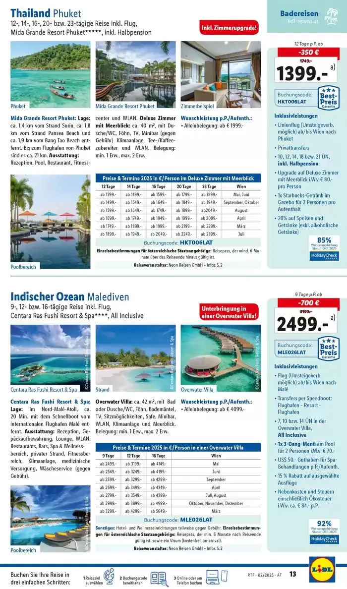Aktuelle Reiseprospekte Themenprospekt Februar von 12. Februar bis 15. März 2025 - Flugblätt seite 13