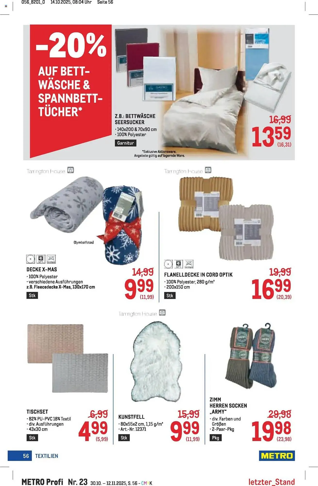 Metro Flugblatt von 30. Oktober bis 12. November 2025 - Flugblätt seite 56