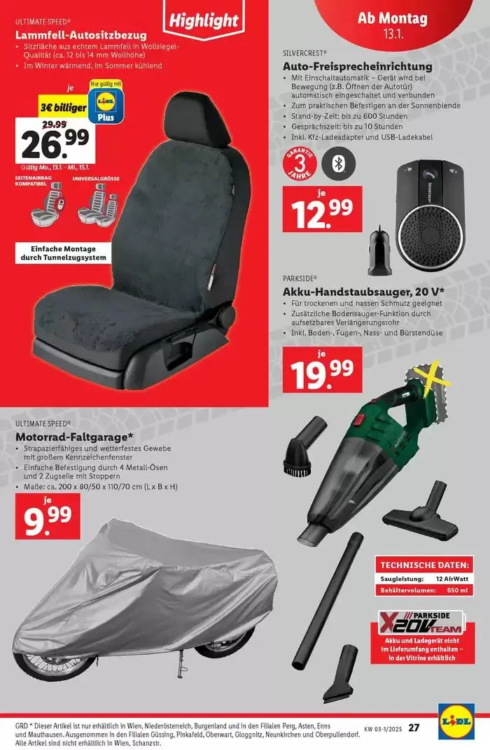 Aktuelle Flugblätter Ab Donnerstag, 9.1. von 9. Jänner bis 15. Jänner 2025 - Flugblätt seite 29