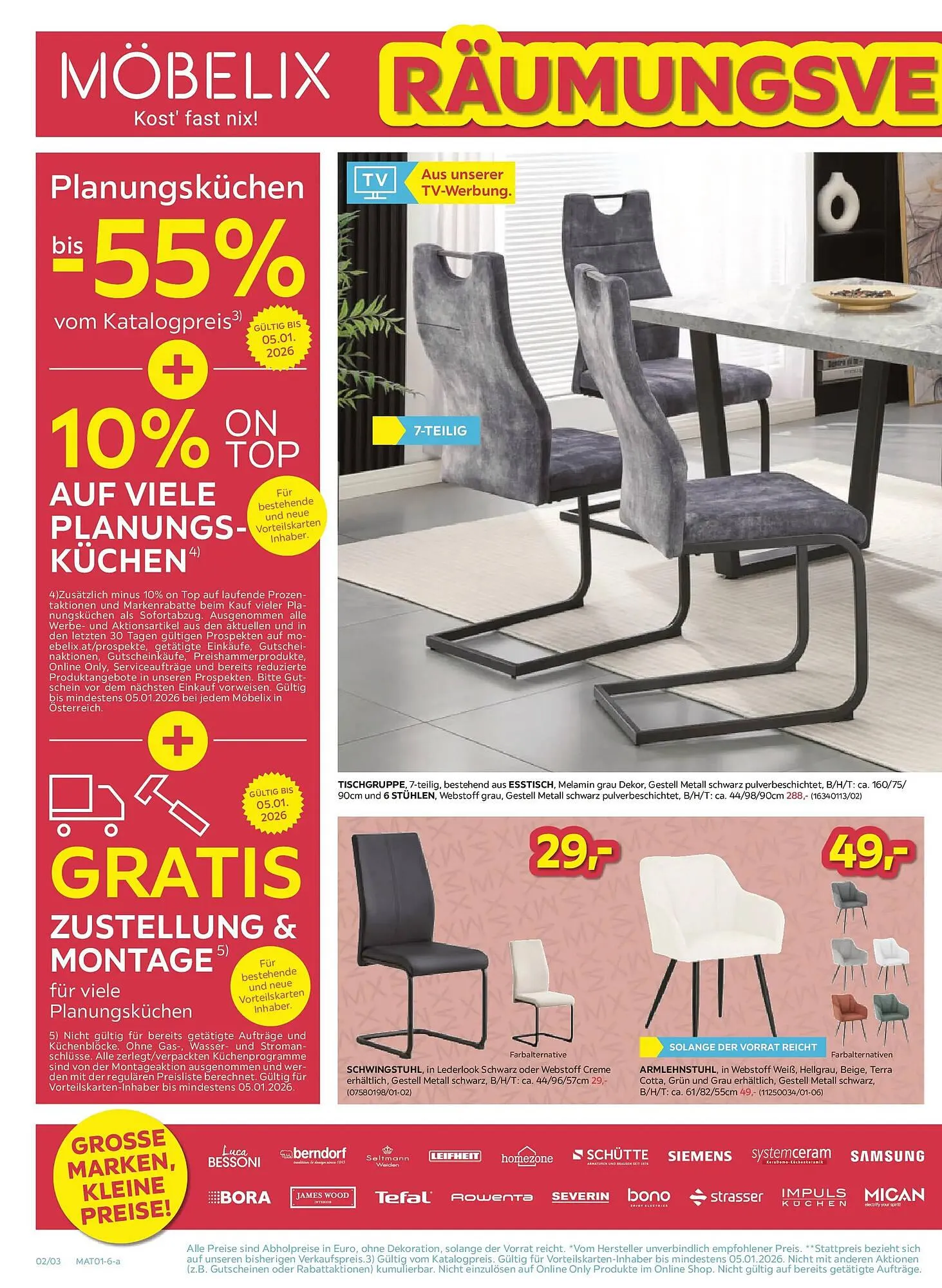 Möbelix Prospekt von 22. Dezember bis 5. Jänner 2026 - Flugblätt seite  2