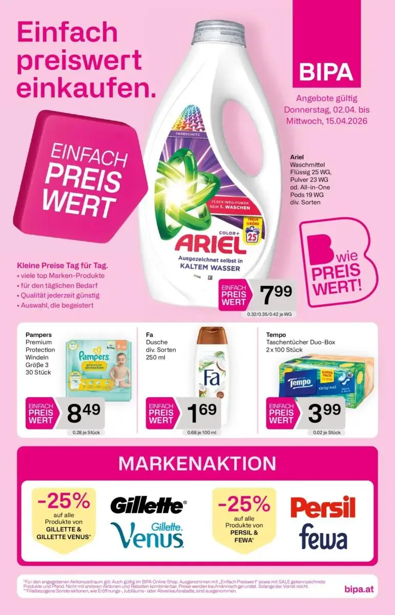 Bipa Angebote gültig bis 15.04.2026 von 9. April bis 15. April 2026 - Flugblätt seite  1