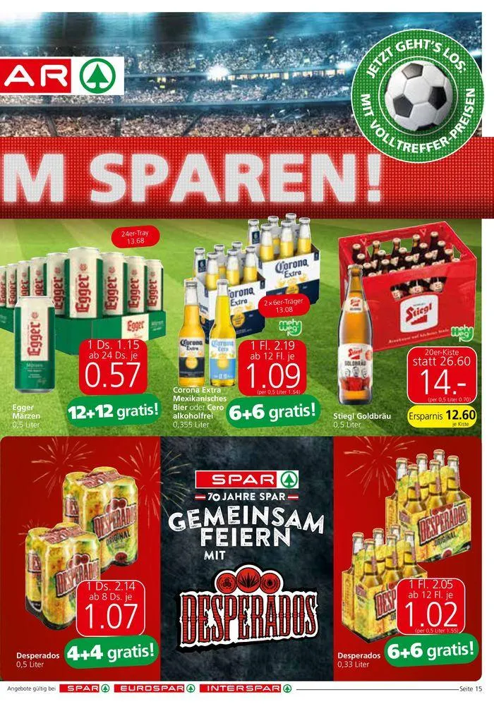 Spar flugblatt von 19. Juni bis 3. Juli 2024 - Flugblätt seite 15