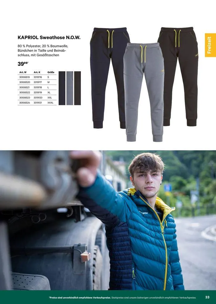 Katalog Bekleidung 2024 von 17. Mai bis 26. Mai 2024 - Flugblätt seite  33