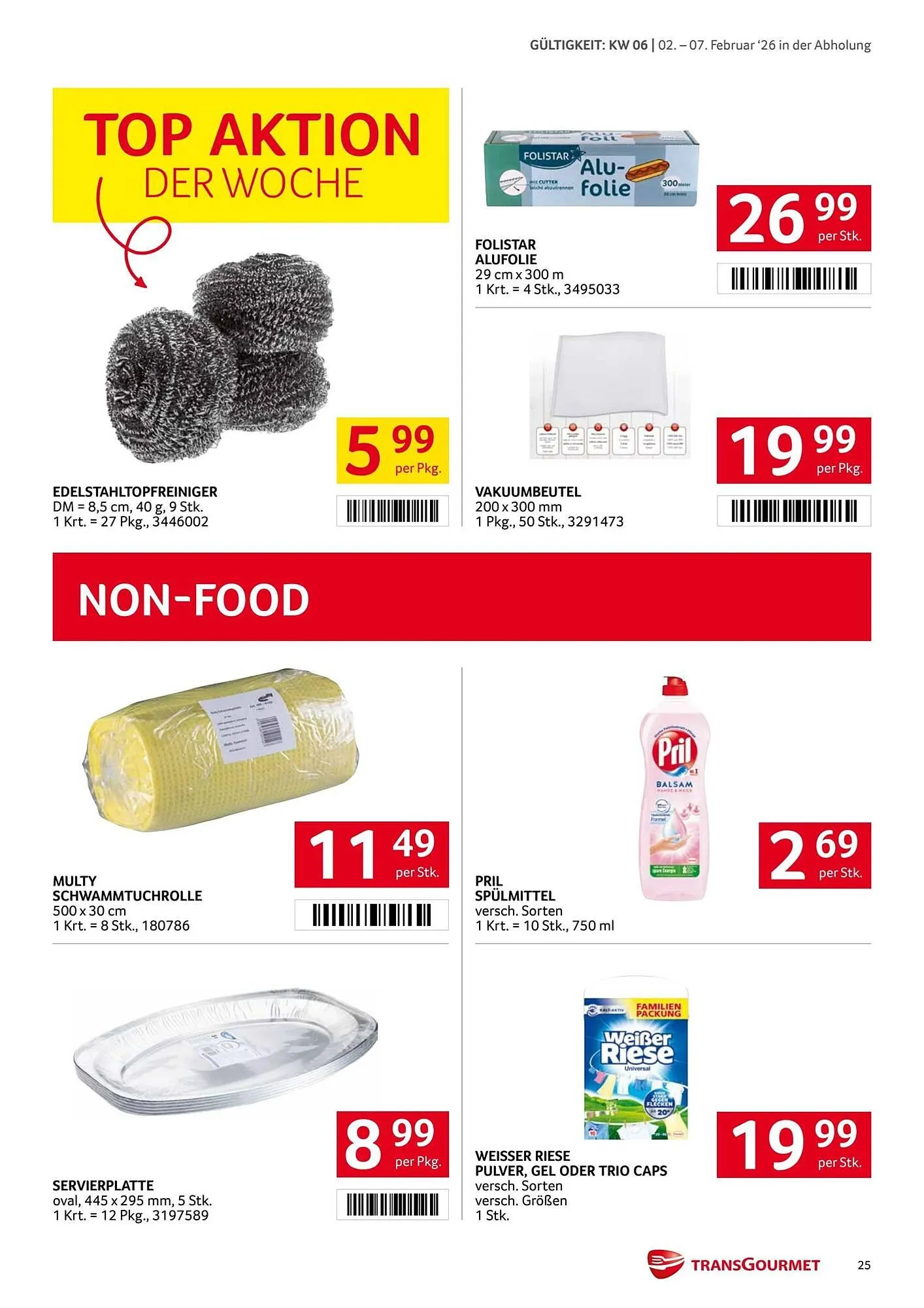 Transgourmet Flugblatt von 2. Februar bis 7. Februar 2026 - Flugblätt seite  24