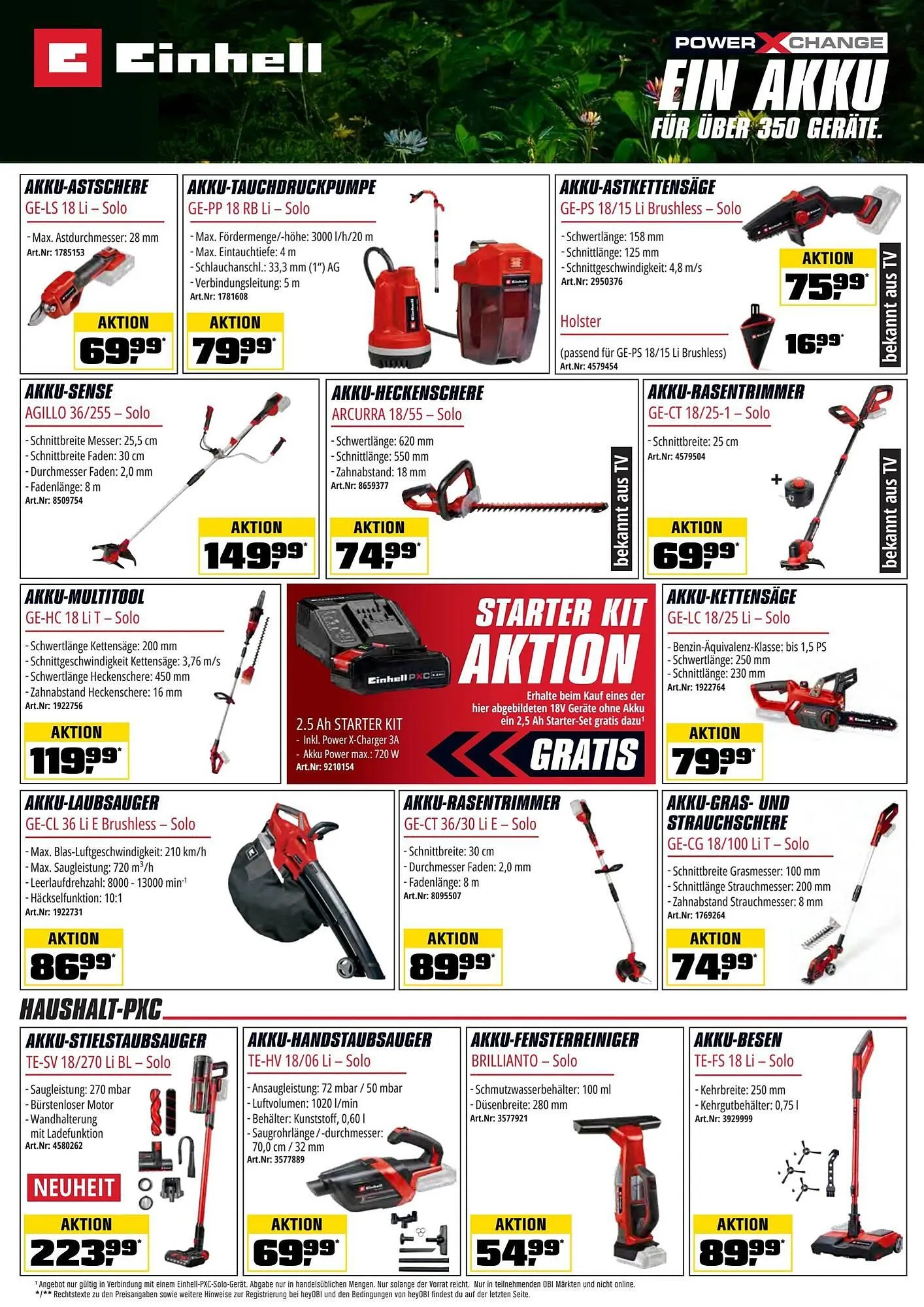 OBI Flugblatt von 1. April bis 30. April 2026 - Flugblätt seite  16