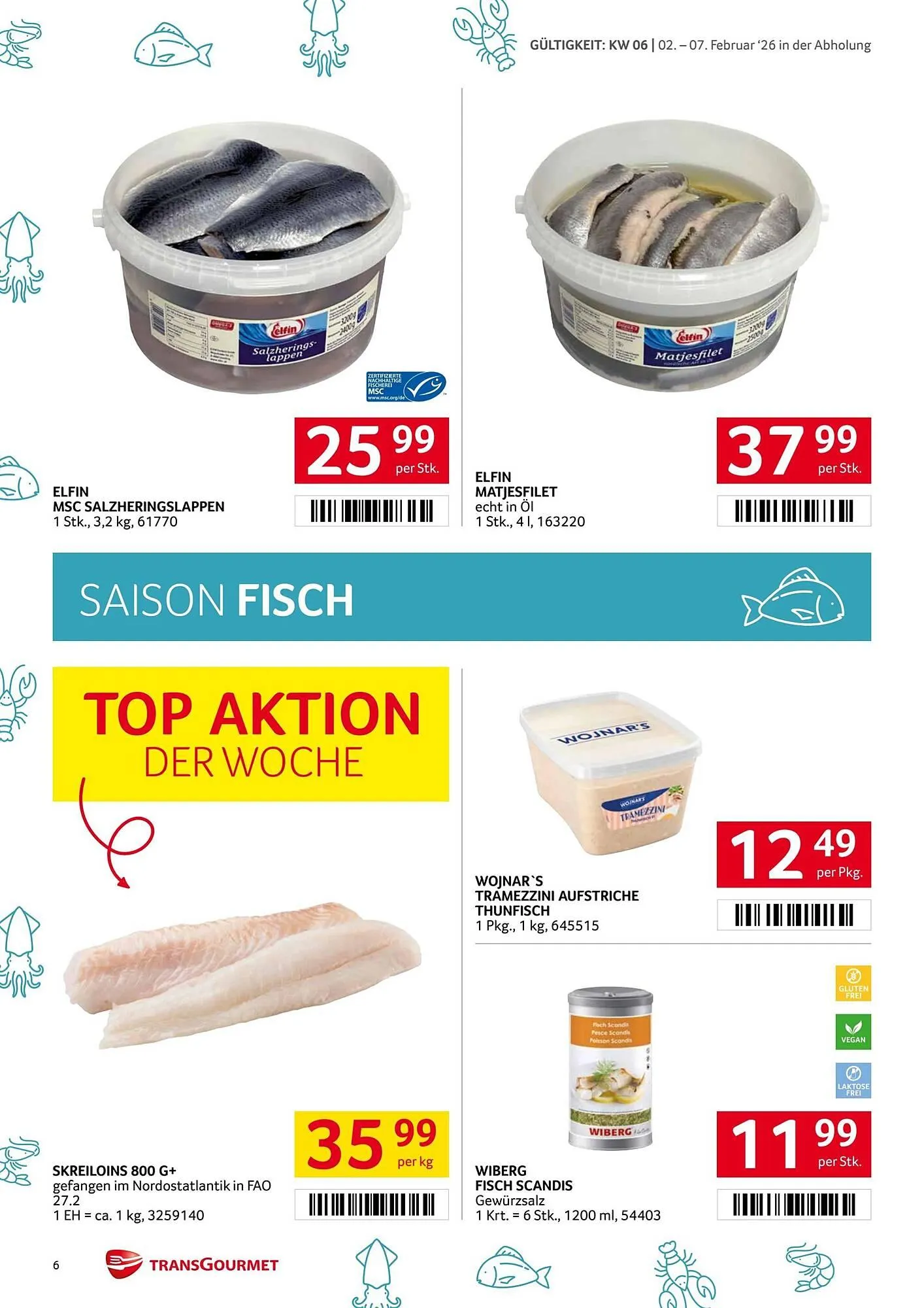 Transgourmet Flugblatt von 2. Februar bis 7. Februar 2026 - Flugblätt seite  6