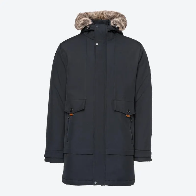 Herren-Softshell-Parka mit Kapuze
