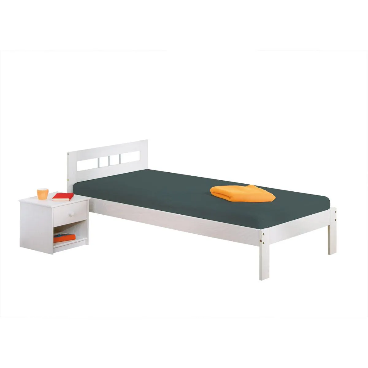 Inter Link Bett Fana weiß 96 x 72 x 205 cm