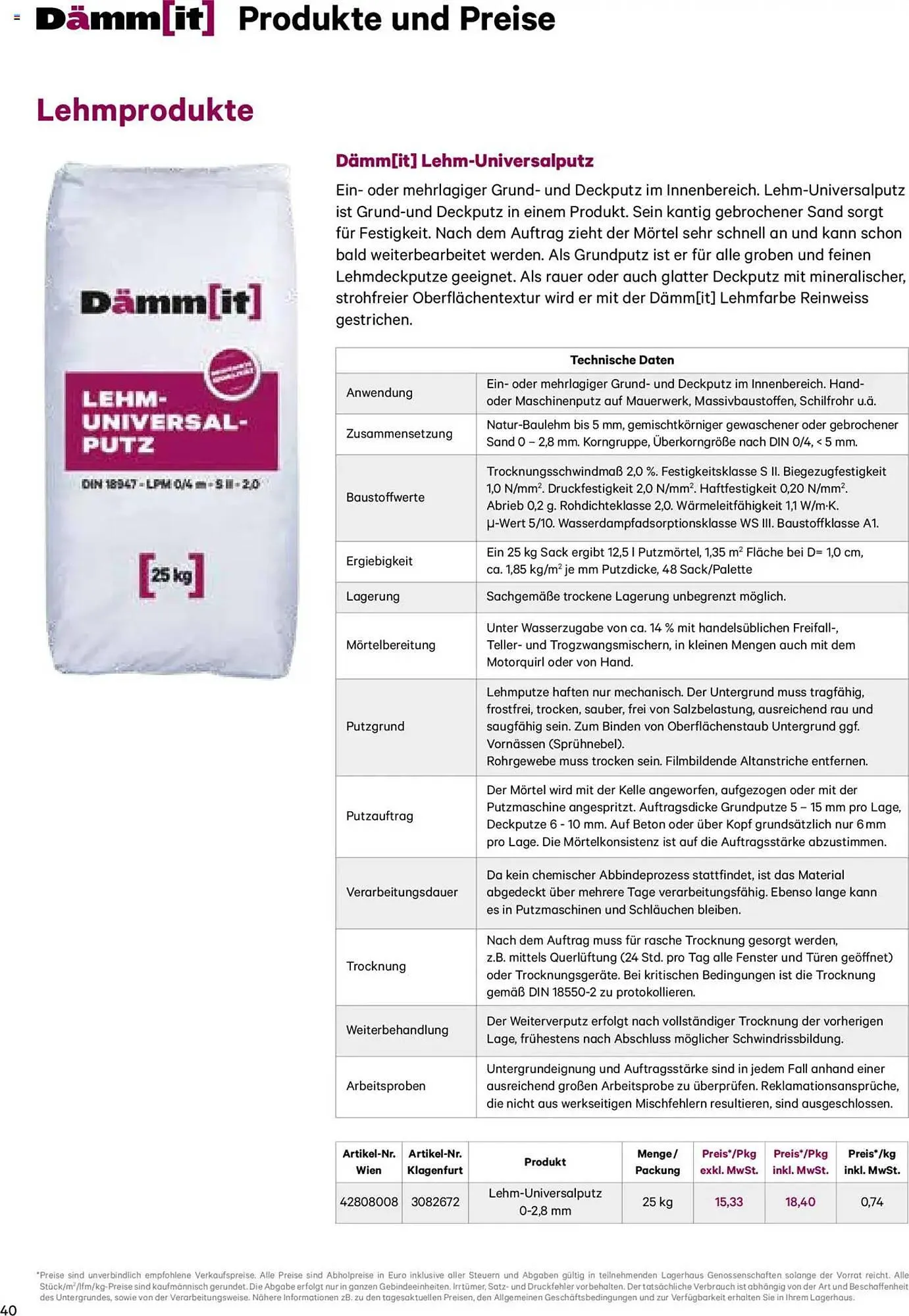 Lagerhaus Flugblatt von 8. Jänner bis 31. Dezember 2025 - Flugblätt seite  40
