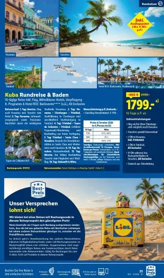 Lidl Reisen von 28. Februar bis 31. März 2026 - Flugblätt seite 25