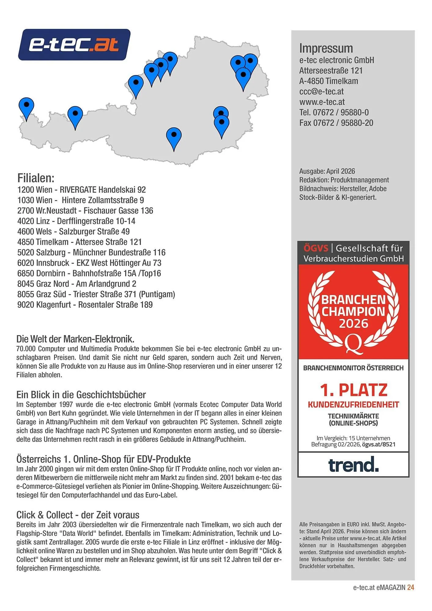 E-tec Flugblatt von 1. April bis 30. April 2026 - Flugblätt seite  24