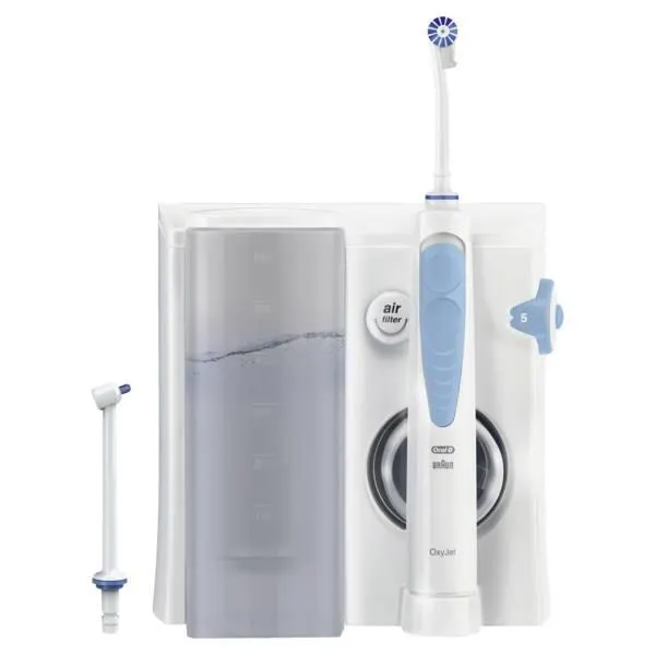 OxyJet Reinigungssystem - Munddusche JAS23 - Weiss-Blau