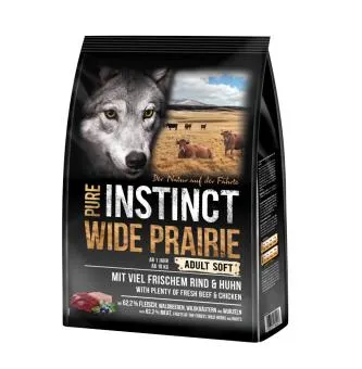 PURE INSTINCT Wide Prairie Adult SOFT mit Rind & Huhn für Hunde 1 kg