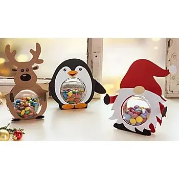 buttinette Bastel-Set Geschenkverpackung "Weihnachten", 3 Stück