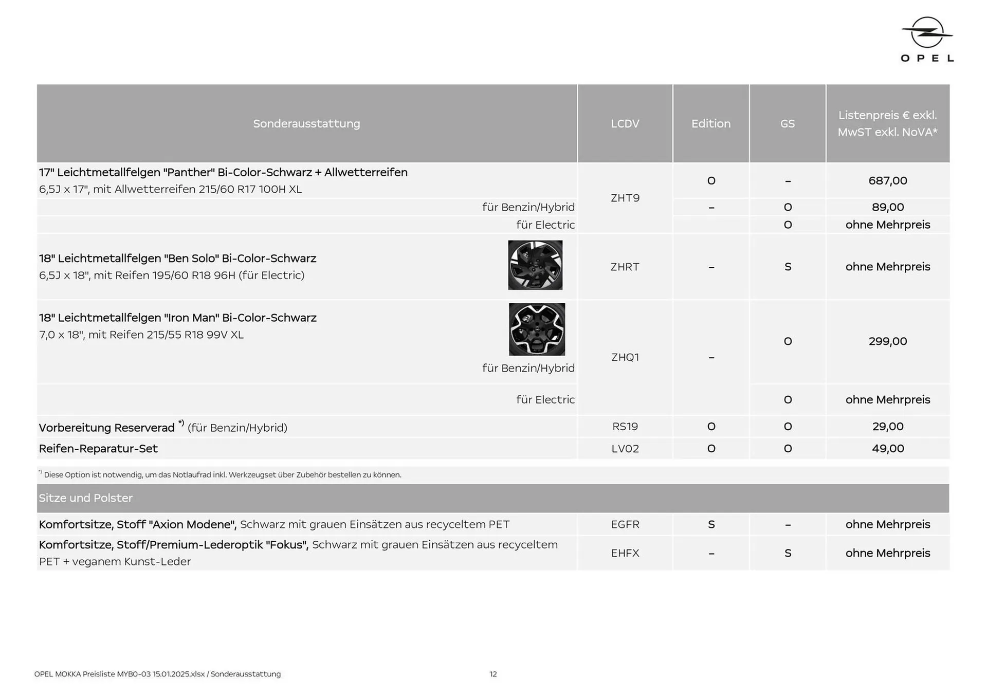 Opel Flugblatt von 8. Oktober bis 31. Oktober 2026 - Flugblätt seite  12