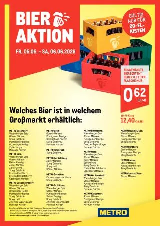 METRO Flugblatt Specials von 5. Juni bis 6. Juni 2026 - Flugblätt seite  1