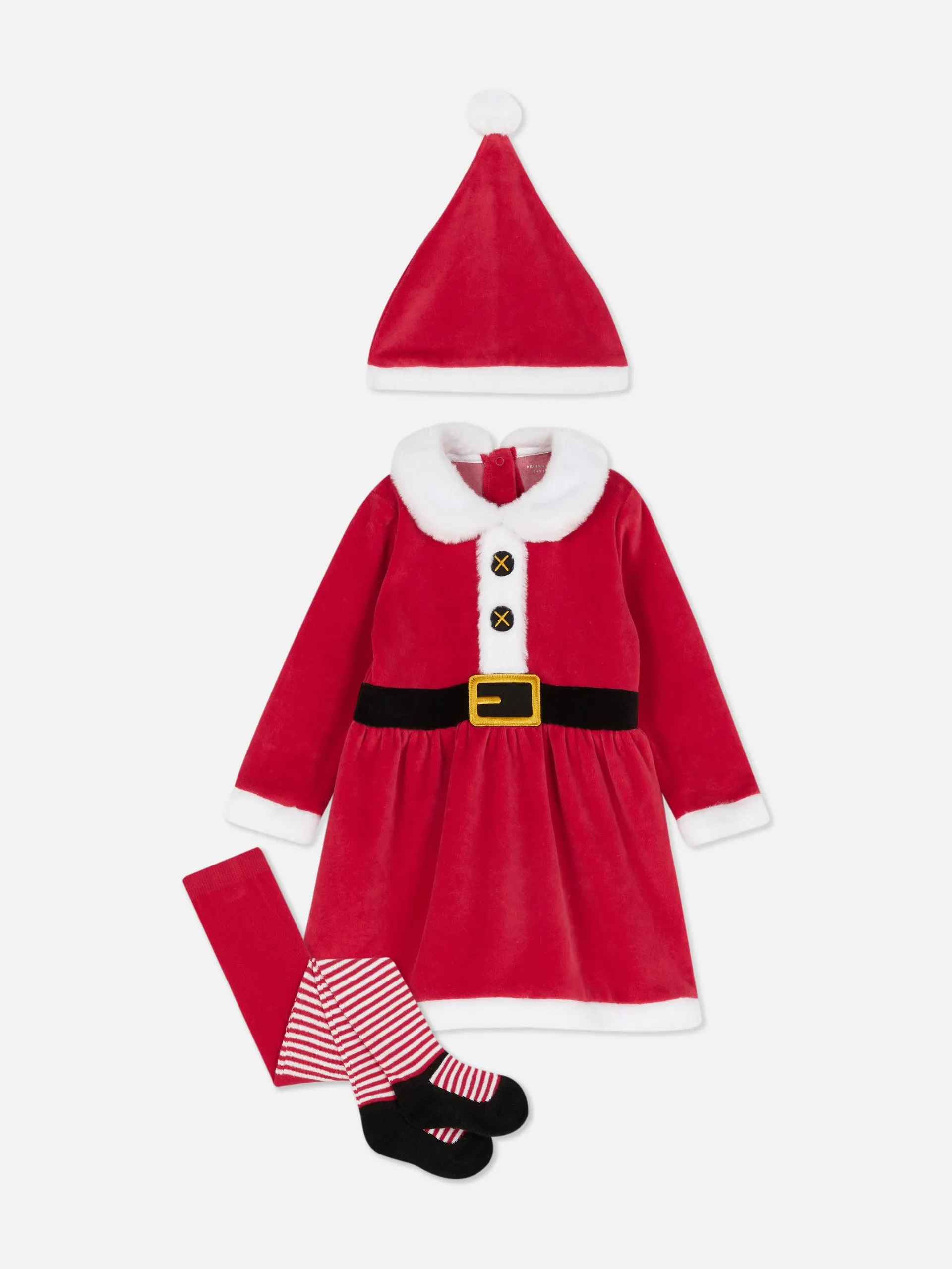 3-tlg. Mrs. Claus Outfit-Set