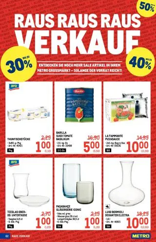METRO Flugblatt Food - Metro Profi von 17. September bis 30. September 2026 - Flugblätt seite  62