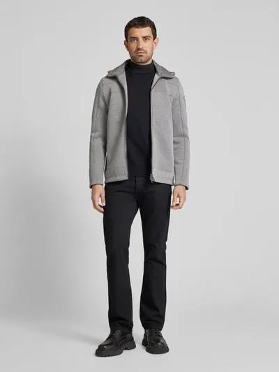 Funktionsjacke mit Stehkragen Modell 'FLORIDA' in hellgrau