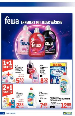 METRO Flugblatt Food - Starke Marken von 20. August bis 2. September 2026 - Flugblätt seite  22
