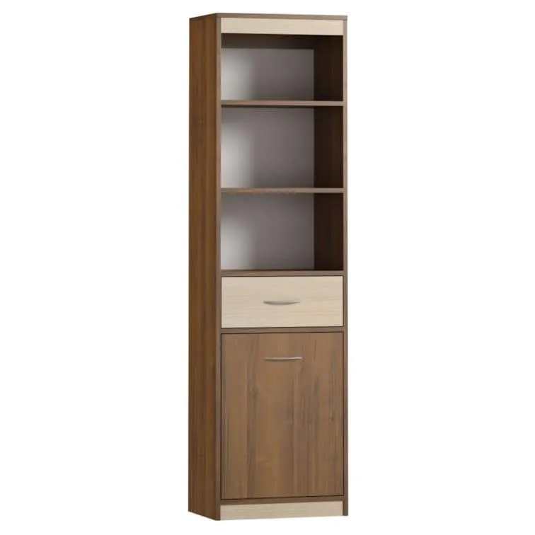 Easy Möbel Schrank Pasuruan 04, Farbe: Nuss / Ahorn - Abmessungen: 195 x 54 x 37 cm (H