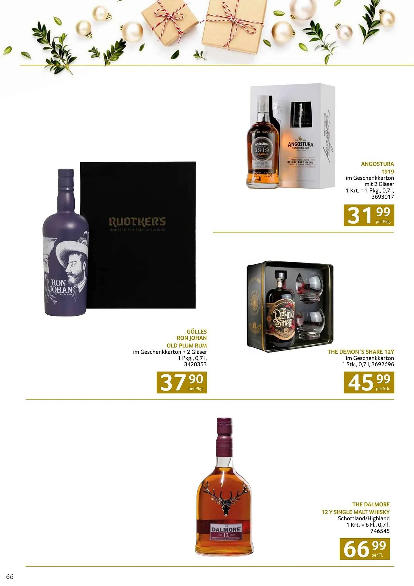 Transgourmet Flugblatt von 13. Oktober bis 25. Dezember 2024 - Flugblätt seite 66