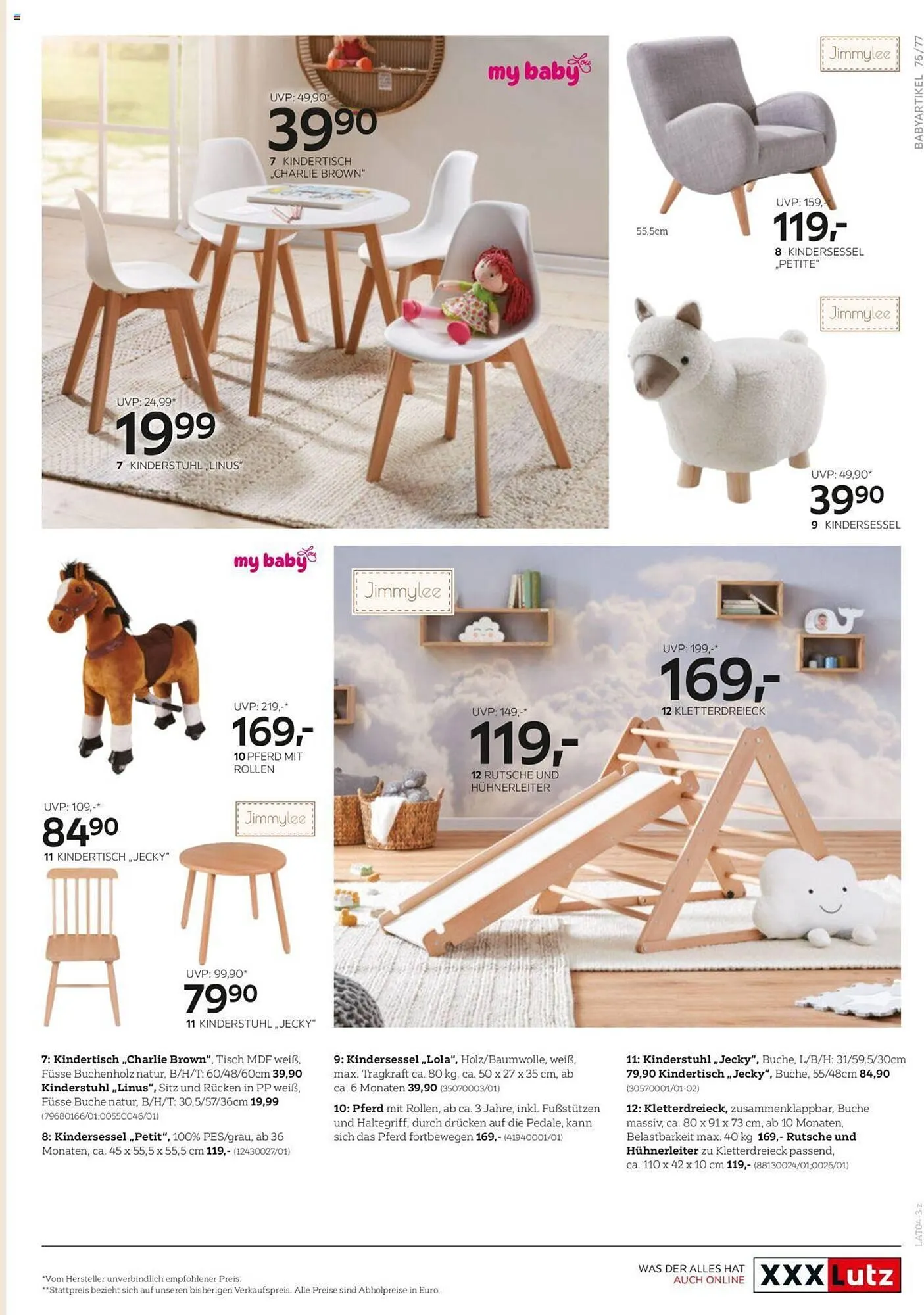 XXXLutz Flugblatt von 18. April bis 31. Dezember 2023 - Flugblätt seite 77