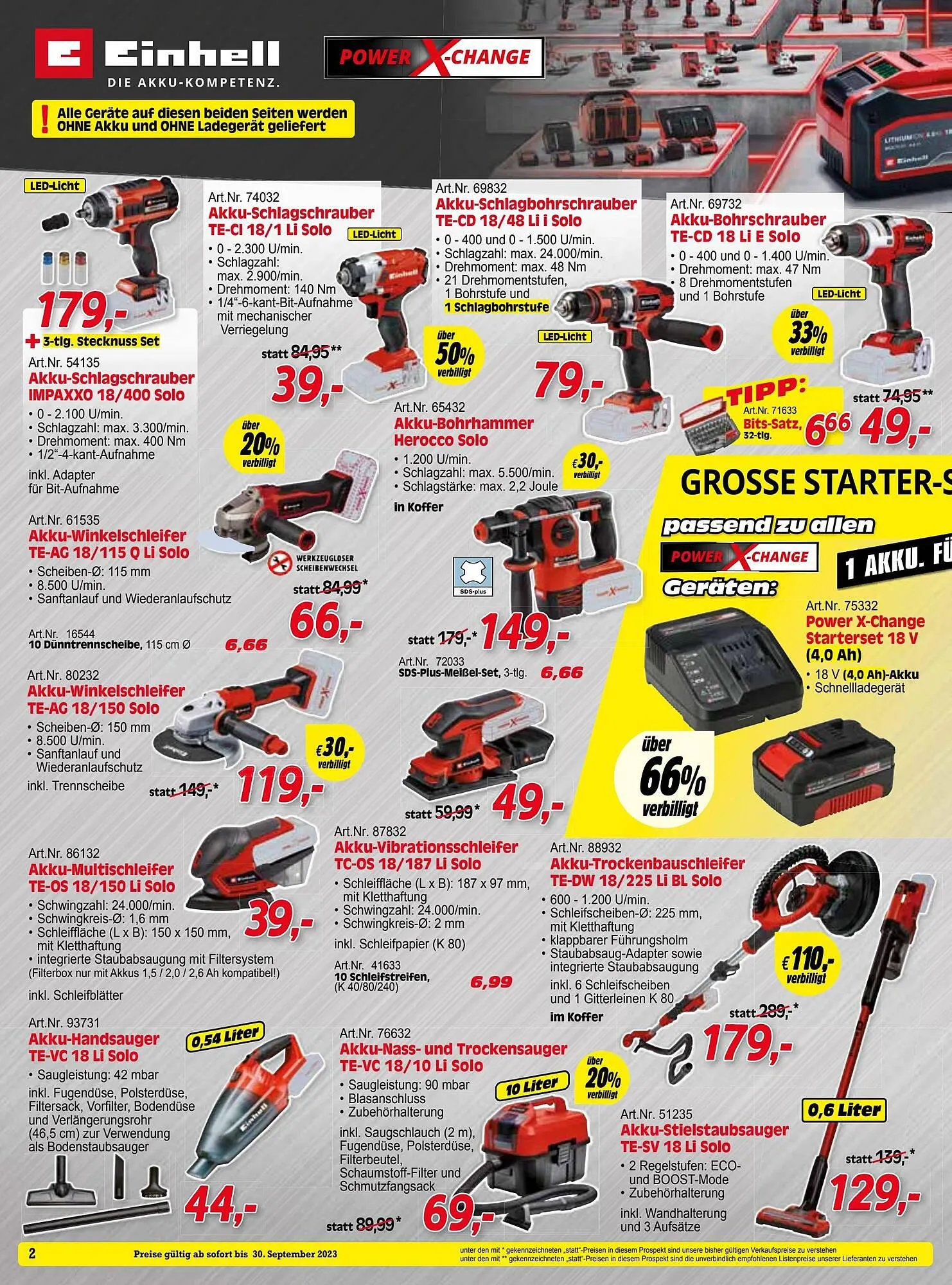 Zgonc Flugblatt von 31. August bis 30. September 2023 - Flugblätt seite 2