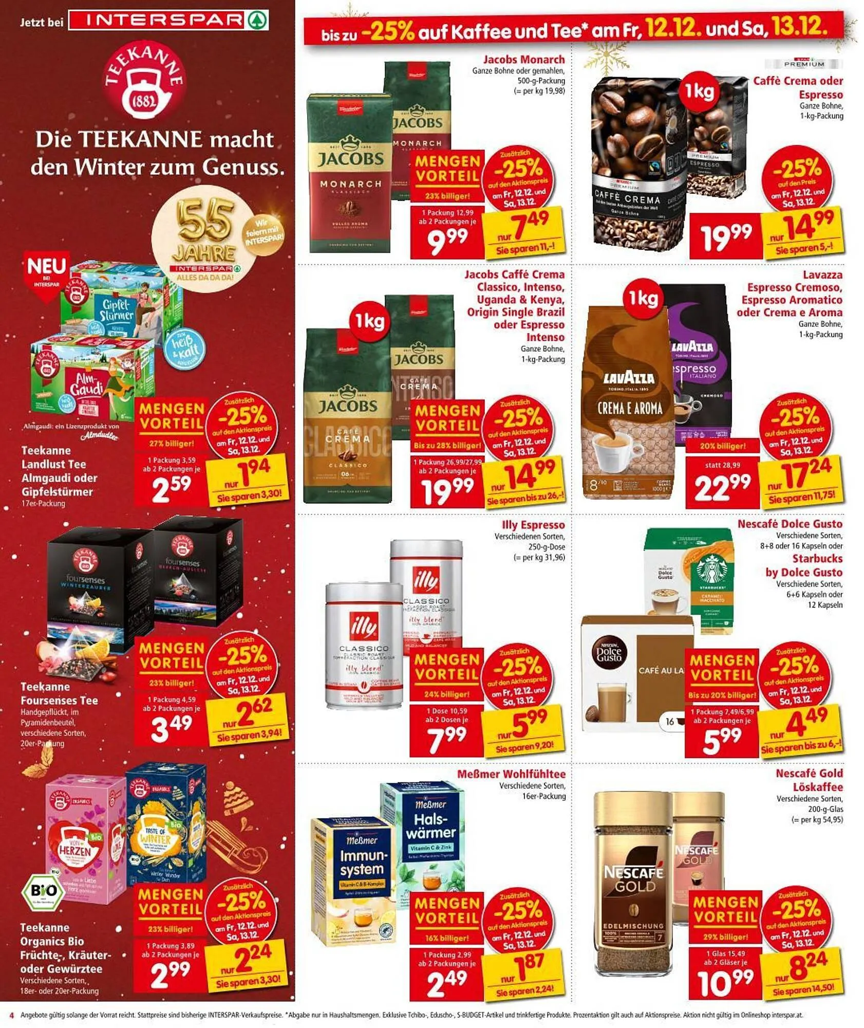 Interspar Flugblatt von 11. Dezember bis 17. Dezember 2025 - Flugblätt seite  4
