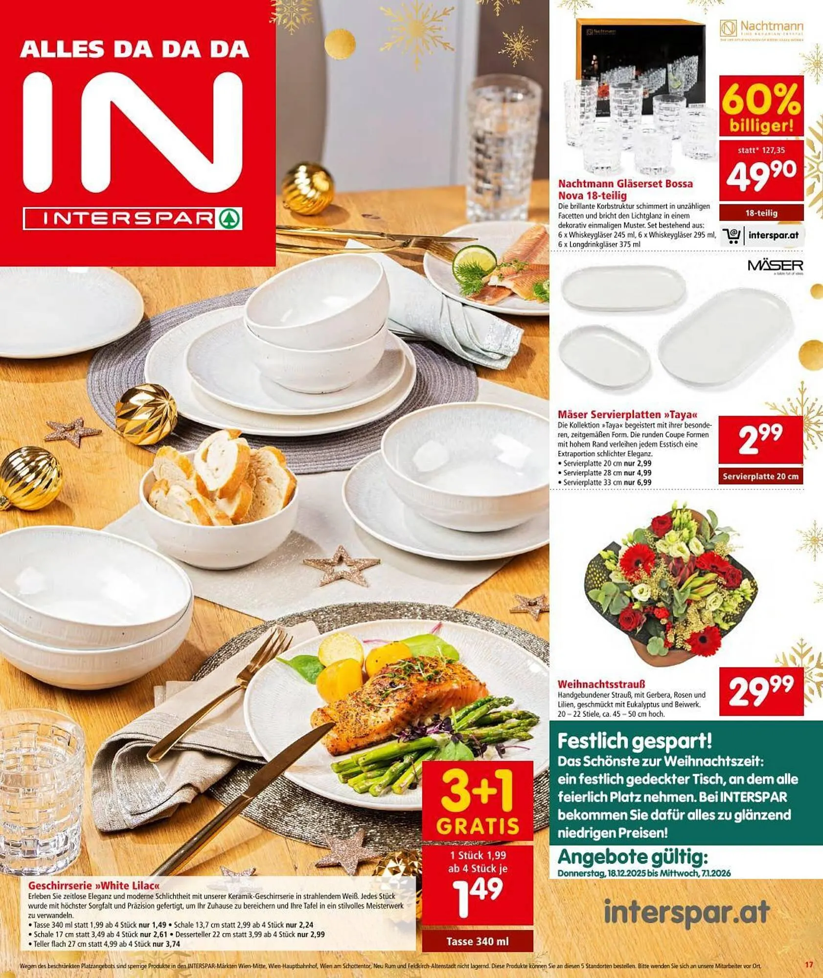 Interspar Flugblatt von 18. Dezember bis 31. Dezember 2025 - Flugblätt seite 17